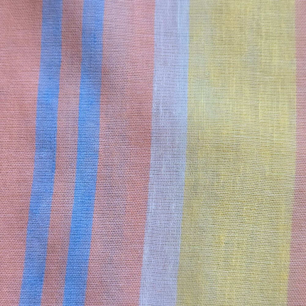 NWOT Talbots Linen Blend Summer Stripe Scarf - Picture 9 of 9